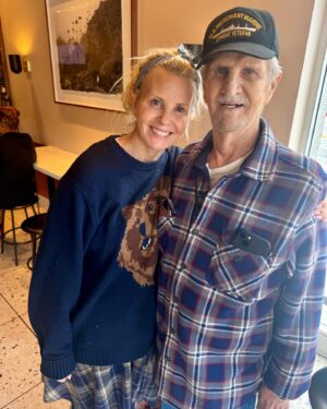 Monica Potter Instagram - I’m finally coming out of my shell and met this Irish angel today, Daniel William, an 82-year-old Vet. It’s a sign! Can’t wait to connect with the world again.