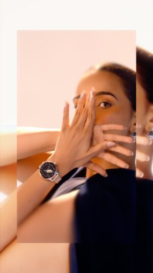 Monica Chaudhary Instagram - Ladies, the moment is now yours to shine like the star you are, embracing your inner 'Diva' with a sleek and smart accessory designed just for you.

Get ready to light up the scene and let your uniqueness sparkle! 

Wardrobe courtesy: @recherche_in_you_ 

#Diva #DivaByNoise #Noise #Smartwatch