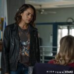 Monica Raymund Instagram – Tune in to @hightown on @starz for new episode! Why she lookin’ so serious?!! Loved wearing that sexy t shirt and black leather jacket tho. Inside info : I went and bought myself the exact same black leather jacket..