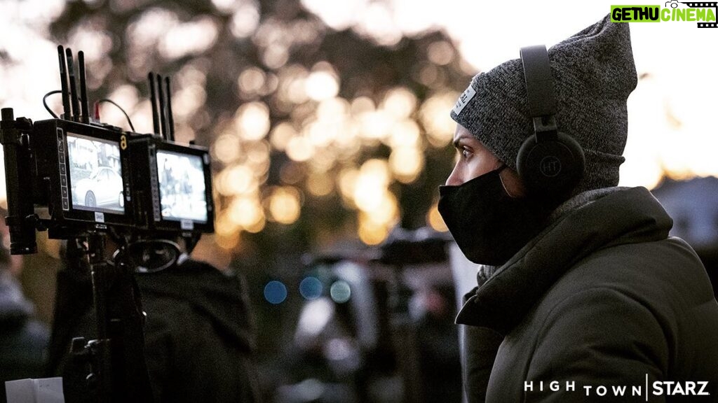 Monica Raymund Instagram - Watch all new @hightown episode on @starz ! I look very intense in this photo as I’m directing this episode.. mostly because I was bouncing between being in front of and behind the camera. I love this crew and show so much. I hope you enjoy 😊