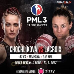 Monika Chochlíková Instagram - 11.6.2022 | PML 3 | BRNO
Zas vybuchne 🌋.
Budeš tam? 
Link na lístky nájdeš v BIO.
.
Powered by @duklabanskabystrica & @zizzygroup 
.
Foto: @dada.smelkova
#teamvolcano #femalefighter #fightlife #muaythai #pml #redhair #photoshooting #roof #sunset #beige #slovakia #trencin