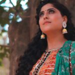 Monika Bhadoriya Instagram - Eyes speak louder than words😊 : #indianoutfits #girlpower #stylefashion #beautymakeup #reddress #smilealways