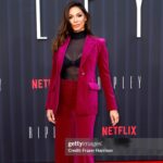 Moran Atias Instagram - I was complimented on my suit so much last night and i was happy to replay that my friend designed it. Suit by the one and only @peter_dundas @dundasworld @evbousis Make up @shiranabergel Thank you @netflix for another great show.