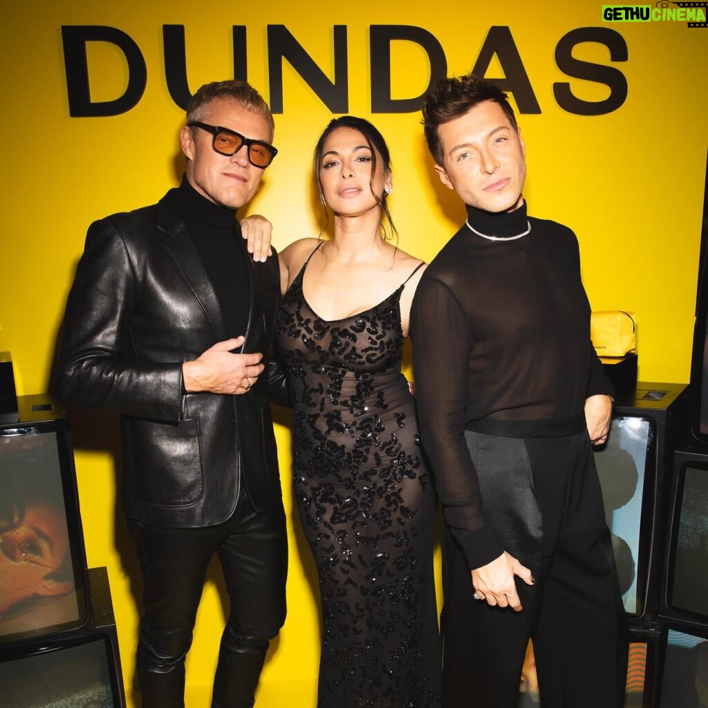 Moran Atias Instagram - Proud of these two @peter_dundas @evbousis for making their dream come true and inspiring others. Last night was a beautiful gathering for the launch of the beauty line and I can’t wait for you all to try it. Thank you for having me in your life, supporting me always and being my extended family. I love you both. And I’m in love with Sofia @sofiavergara like everyone else 💋