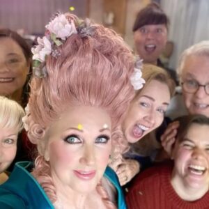 Morgan Fairchild Instagram - #OnMyWalk to the biggest wig I’ve ever worn in a show. And, no, I don’t wear it through the whole show, thank God!! Always A Bridesmaid presents a few challenges, but our cast at @newtheatrekc is always up for it! #BeKind Sending Love To You All💗🎉🎊🌷🎊🦋💗🎊💗🎉💗🌷💗🦋💗🎊💗🎉💗🌷💗🦋💗🎊