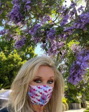 Morgan Fairchild Instagram - #OnMyWalk I found a lovely jacaranda! So many are a bit thin this year, but this one is BLOOMING! Thanks to you all for your condolences on the loss of my wonderful Mark. #BeKind #ReachOut Sending Love To You All💗🌷💗🦋💗🎊💗🎉💗🌷💗🎊💗🎊💗🎉💗🌷💗🦋💗🎊💗🎉💗🌷💗🦋💗🎊💗