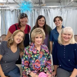 Morgan Fairchild Instagram - #OnMyWalk to 1st day rehearsal for Always a Bridesmaid at @newtheatrekc. So excited to meet my new cast mates! From top L, Shanna Jones, Becky Barta,Laurel Zoff Pelton @laurelzp, Cathy Barnett, me & Lori Legacy @lorilegacy Sending Love To You All💗🌷💗🎉💗🌷💗🎉💗🌷💗🎉🌷💗🎉🌷💗🎉💗🌷💗🎉💗🌷