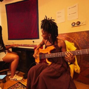 Msaki Instagram - More new music! 
💫 Last year I went to a @spotify x @colorsxstudios camp in Nairobi, Kenya with some of the best talent on the continent and in the African diaspora. I landed up in a room with the talented @karun.i.verse, @nnavymusic, @hendrick_sam. We made an EP together. I am super proud to be part of this and I love all of these songs so much. They got me in my 'you better back down before you get smacked down rnb & soul bag'. Have a listen , and please show them love if you don't follow them already. Enjoy the music! 🤍🫡