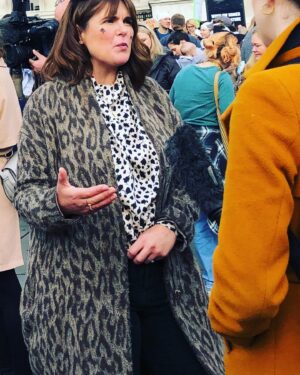 MyAnna Buring Instagram - One legend…Two legends… Three legends… an army of legends 🙌❤️❤️❤️❤️ utterly beautiful people - many of them  shattered parents - turning up to March for better childcare and parental rights today- #marchofthemummies
