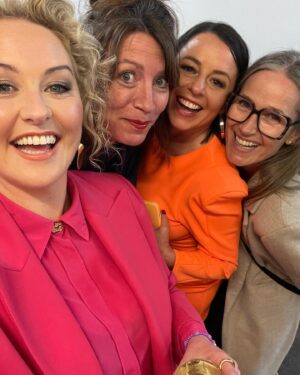 Myf Warhurst Instagram - Melbourne, I still can’t quite believe what happened. Doing Bang On Live in the iconic Melbourne Town Hall as part of the @melbcomedyfestival was a dream come true. Thank you to @joelcreasey for being our magnificent special guest, @kitwarhurst for singing a beautiful song about our childhood memories, @kateradfordmua for the hair and makeup, and to everyone else who helped make this real. Hugest thanks go to my partner in crime @zanrowe. What a gorgeous thing we’ve created together. How lucky we are to have an audience like our precious Bang Fam. 🧡🩷 I need a lie down now x