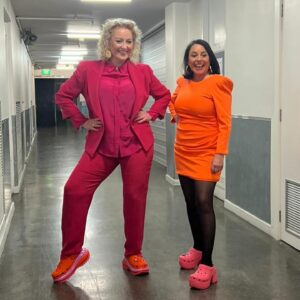 Myf Warhurst Instagram - Melbourne you made our hearts explode! Our biggest Bang On Live to date and hometown too. 🧡 

Thank you for coming to our Town Hall show, for dressing up, and for being the greatest community. We are so lucky. Thanks to beautiful @joelcreasey and @kitwarhurst for being our secret special guests!

It all feels like a dream. Here’s a few piccies to confirm it’s real. 

Brissie, you’re next! 🩷 Tickets for all remaining Bang On Live shows on sale now and going fast. Link in bio.