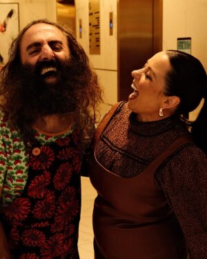 Myf Warhurst Instagram - Look at these faces! 💛 @myfwarhurst @costasworld before The Cook Up LIVE tonight with @adamliaw & @callums_kitchen.