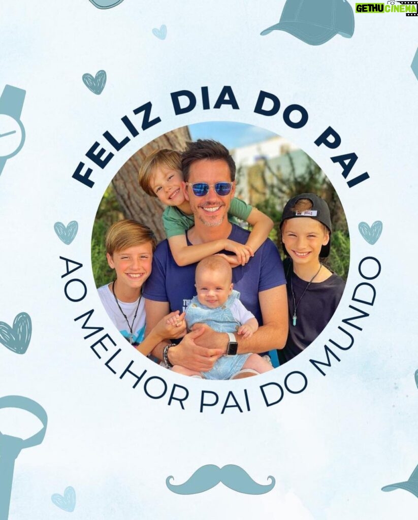 Núria Madruga Instagram - O paizão cá de casa. 🤍 Obrigada, muito orgulho em ti e nestes miúdos. Amo-vos. 🤍 #paidequatro #diadopai #fathersday