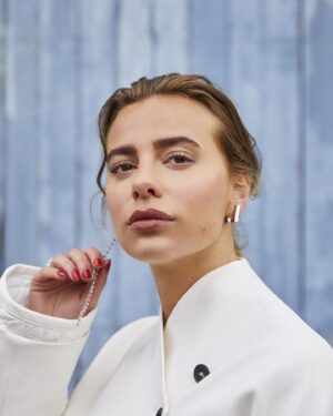 Nadia Parkes Instagram - @1883magazine 
@joshshinner 
Styling @hollyevawhite 
Makeup @sarahillmakeup 
Hair @davidebarbieri_