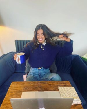 Nadia Parkes Instagram - That was too much excitement before 9am on a Friday. Back to the studio. Thank you @skynews for chatting all things @dominaseries