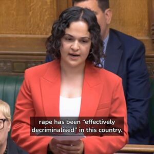 Nadia Whittome Instagram - Rape has been effectively decriminalised.

Survivors are being put through a horrific ordeal for years, with little hope of justice being served, and Rishi Sunak refuses to even acknowledge the problem.

I was heckled when I raised this at #PMQs. Here’s what’s really happening:

Just 2.6% of rapes recorded in 2023 resulted in a charge that same year. Even fewer of these will end in conviction.

The average time between reporting and completion in court is 2 years, with many victims waiting far longer. The mental toll that takes on survivors is enormous.

No wonder 5 in 6 women who are raped don’t report it. Of those who do, 62% drop out of their cases - up from 44% in 2016. With a record number of cases currently waiting to go to court, the situation is only getting worse.

Sunak talks about tougher sentences, ignoring the fact that the vast majority of rapists never face justice at all.

The Tories are putting survivors through a living hell and allowing perpetrators to walk free.

They should be ashamed of themselves.