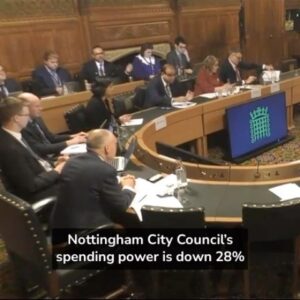 Nadia Whittome Instagram - Every year since 2013, the Tories have cut Nottingham City Council’s funding by an average of £100 million.

Last week it had to issue a section 114 notice after overspending by £23 million on essential services like social care.

I asked Michael Gove to do the maths.