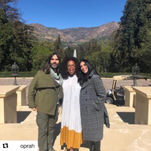Nadine Labaki Instagram - My queen @oprah . This moment spent in your home talking about life and the ways to change the world will always be one of those moments Khaled and I will remember forever. Your humility and warmth are such a beautiful example to follow . You have this aura very few people have in life . Thank you for allowing this beautiful moment to happen and thank you for the love and support to our #Capernaum . I hope the next time we meet we ll be having breakfast in Lebanon our home and we ll be having the beautiful cedar mountains as a background ❤️. @capharnaumthefilm @khaledmouzanar @sonyclassics  #Repost @oprah with @get_repost
・・・
Look who came for lunch director extraordinaire @nadinelabaki and her producer husband Khaled.
I love  their movie #Capernaum  so much. If you get the chance , See it!