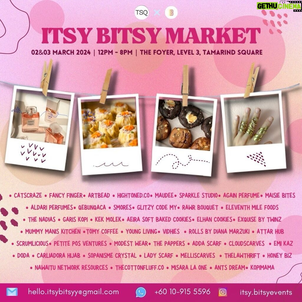 Nadiya Nisaa Instagram - The Nadias Vol.4 | This Weekend ✨ Mark your calendar & bawa semua family datang jalan-jalan ok 😉 Jumpa kami di sana! Itsy Bitsy Market 2 & 3 March | Sat & Sun | 12-8pm The Foyer, Level 3, Tamarind Square, Cyberjaya. @rasa_nalurinadiya @nabdelish @itsy.bitsyevents