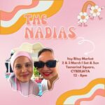 Nadiya Nisaa Instagram – The Nadias Vol.4 | This Weekend ✨

Mark your calendar & bawa semua family datang jalan-jalan ok 😉 Jumpa kami di sana! 

Itsy Bitsy Market
2 & 3 March | Sat & Sun | 12-8pm
The Foyer, Level 3,
Tamarind Square, Cyberjaya.

@rasa_nalurinadiya 
@nabdelish 
@itsy.bitsyevents