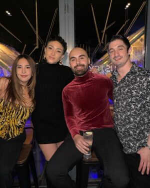 Naima Mora Instagram - To all my beautiful friends …. THANK YOU for helping me celebrate my second 35th Birthday!!!!

Special thanks to @ishaebworld (we didn’t get our organic shot 😩) and @mylongstoryshort for hosting us all!!!! 

And thank you @nonchalantlabel for dressing me! I adored this dress!!!