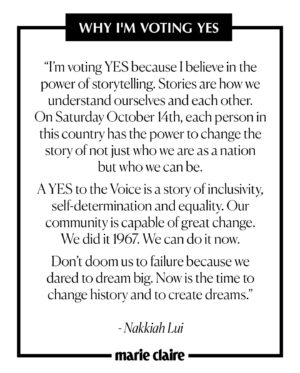 Nakkiah Lui Instagram - This Saturday (on October 14th), every Australian will have the opportunity to answer a simple, but important question: should Australia alter the Constitution to recognise the First Peoples of Australia by establishing an Aboriginal and Torres Strait Islander Voice?
 
In the final days before the referendum we asked actor and writer, Nakkiah Lui why she is voting YES.

To read more about the myths surrounding The Voice click the link in bio.