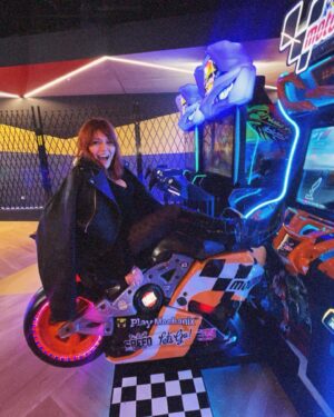 Nakkiah Lui Instagram - when you try and a be a baddie but can barely make it through seance and then go to timezone to stop being scared 😱