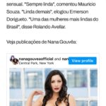 Nana Gouvea Instagram – Thank you @gqbrasil and @gq for the article! Love you 💋💖🙏🏼 Obrigada a #gqbrasil e #gq pela matéria! Amo vcs! ❤️❤️❤️ #nanagouvea #beleza #autoestima #confiança #amorpróprio #beauty #selflove #confidence #lingerie #longhair #naturalbeauty #belezanatural #gorgeous #deusa #goddess