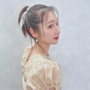 Nanami Yamashita Instagram - hairmake🎗️🌸@san.risa.3 

お洋服は♡@deicy_official 

#ヘアメイク
#ヘアアレンジ