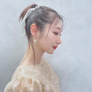 Nanami Yamashita Instagram - hairmake🎗️🌸@san.risa.3 

お洋服は♡@deicy_official 

#ヘアメイク
#ヘアアレンジ
