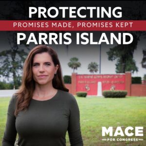 Nancy Mace Instagram - We have protected Parris Island since DAY ONE. With leading the Parris Island Protection Act we have ensured that we keep making Marines in the Lowcountry.
#LowcountryFirst