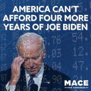 Nancy Mace Instagram - Lowcountry families can't afford four more years of Bidenomics. 

#LowcountryFirst