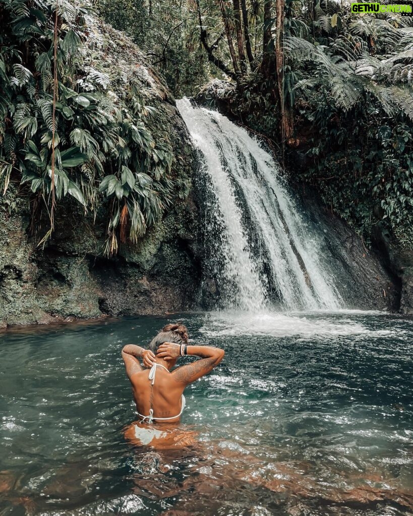 Nani Trinidade Instagram - 1,2 ou 3 ? Je savais pas laquelle choisir. Et toi laquelle aurais-tu choisi ? #guadeloupeislands #pinkybloom #cascade #naturephotography