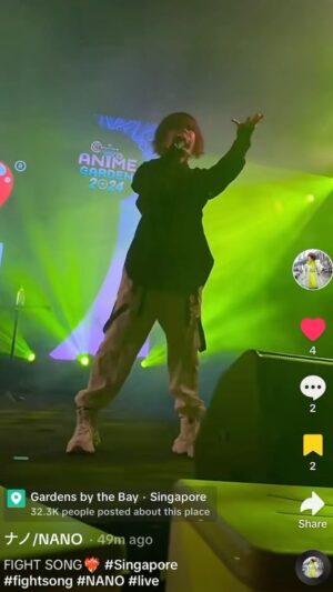 Nano Instagram - Sooooooooooooooooooooooooooo beautiful

FIGHT SONG @ Anime Garden 2024 in Singapore