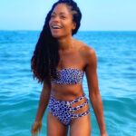 Naomie Harris Instagram - Mood for the start of the week! Filming in gorgeous, roasting hot Spain, and managing to find time for some rest and relaxation in the sunshine. #lovinglife❤️ #grateful Photos by the fabulous @tanyagracemoodie 👙 @alexandramiro