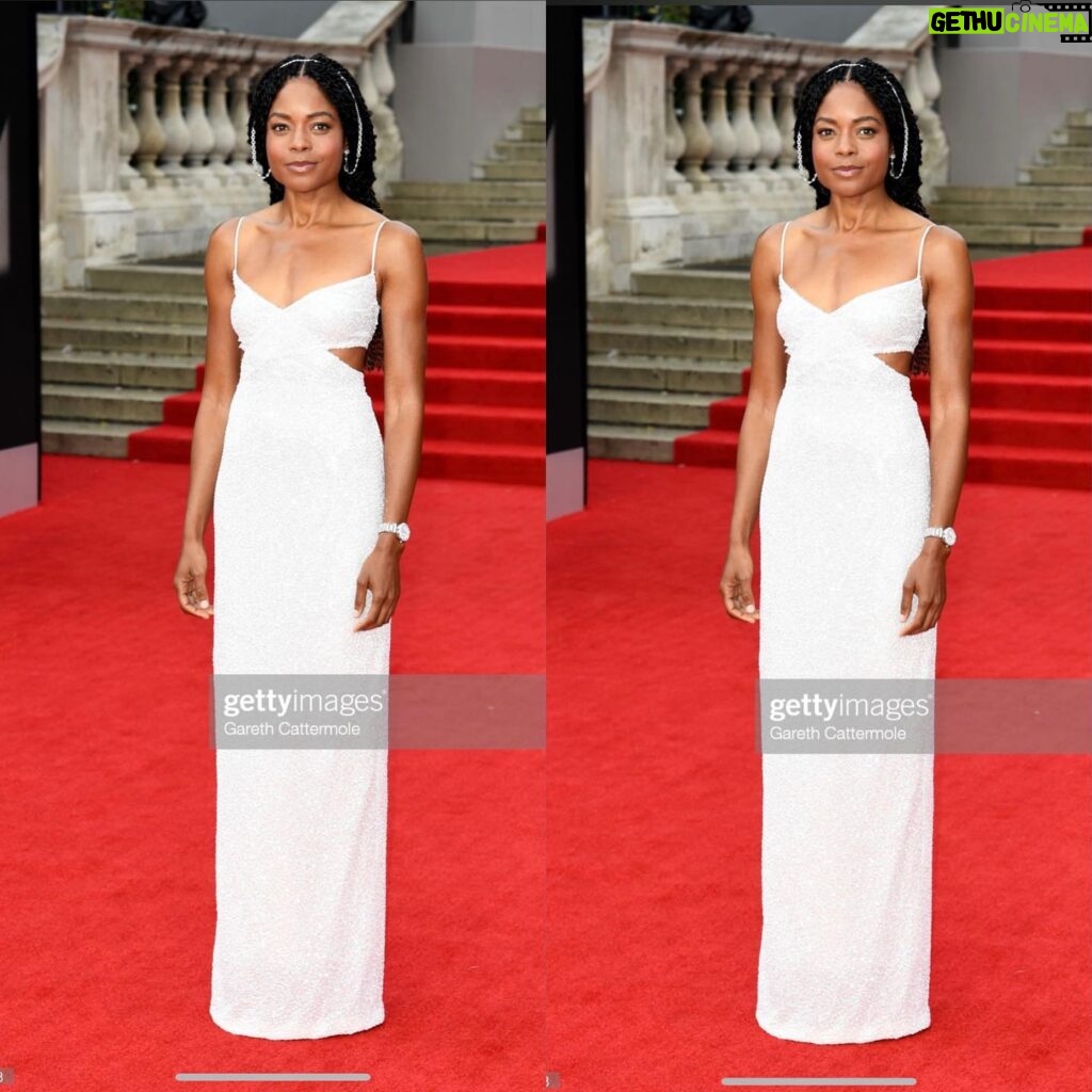 Naomie Harris Instagram - Today’s the day! The 25th Bond movie ‘No Time To Die’ is in cinemas everywhere!! And it’s more than worth the wait!! Thank you @michaelkors and @omega for providing the perfect red carpet outfit and accessory for the premiere on Tuesday! I felt truly amazing! Dress: @michaelkors Watch: @omega Jewellery: @anakhouri Shoes: @jimmychoo Stylist: @alexandracronan Makeup: @kennethsohmakeup Hair: @sherman_hawthorne Seamstress: @claireoconnorofficial