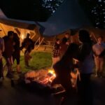 Naomie Harris Instagram - Living my absolute best life at @wildernessreserve with my family!! Phenomenal facials and massages by @111skin, Axe throwing, electric clay pigeon shooting, non-stop food and after dinner games hosted by @brielarson and @elijah_a.b … I literally could not have had a better time! Thank you so much @wildernessreserve and @111skin!! Hands down one of the best experiences of my life! Can’t wait to come back! 🙏🏾🙏🏾😁
