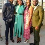 Naomie Harris Instagram - Such a fun evening at the opening of London’s newest, coolest Rooftop bar & restaurant @wagtailldn with the incredible @afuahirsch interviewing me, @nicholasgrimshaw dj’ing; food by head chef #philipKearsey; drinks by mixologist #angelosbafas; and 360 degree views of the city! (Video credit: @yasontheinternet ) wearing @edelinelee & @jimmychoo styled by @_celine_sheridan_ makeup by the one and only, truly amazing @kennethsohmakeup