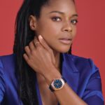 Naomie Harris Instagram - Things are brightening up with @omega and the iconic #omegaconstellation . Along with the sensational watch in blue, their 18K gold jewellery helps complete the look. #ad