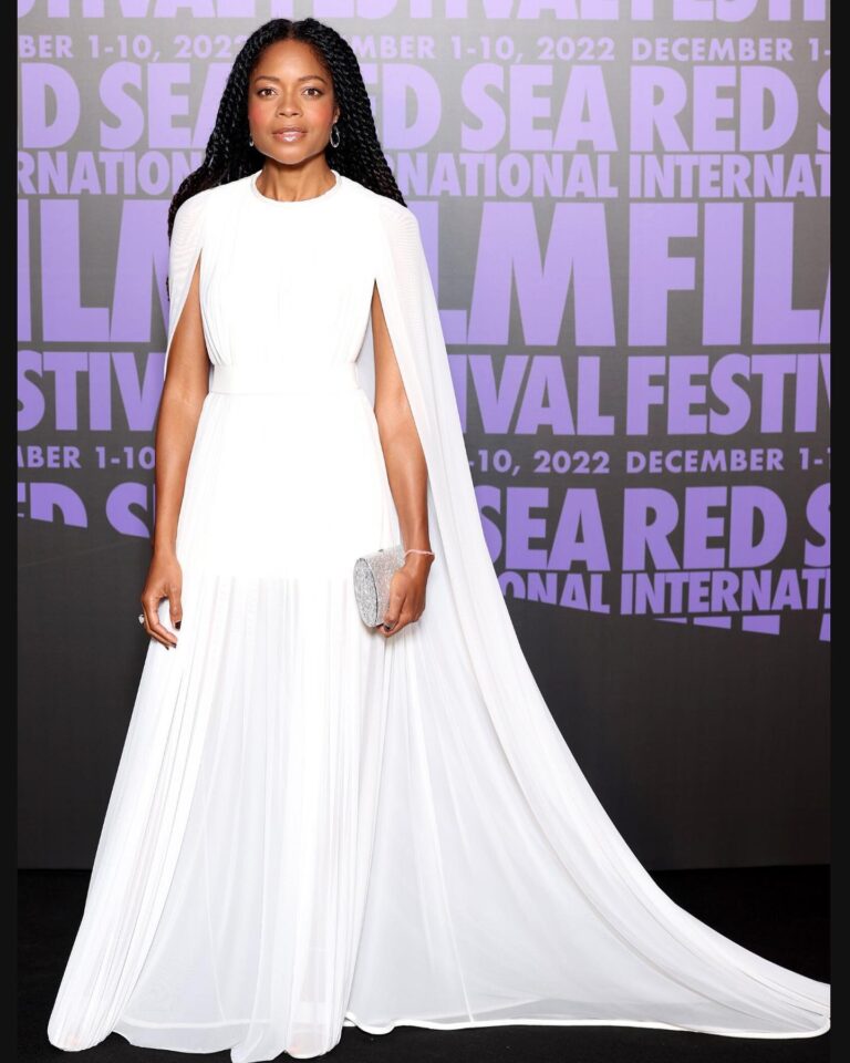 Naomie Harris Instagram - #cannes @redseafilm celebrating women in film wearing Jewellery @messikajewelry Dress @palmerharding Bag @judithleiberny styled by @toniblaze tailoring @barbarathetailor_w1 makeup @kennethsohmakeup Hair @peterluxhair #noplacemoreglamarousthancannes !! ❤️