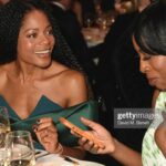 Naomie Harris Instagram - @dkms_uk gala helping people with blood cancer find a matching stem cell donor. Styled by @_celine_sheridan_ tailoring by @barbarathetailor_w1 wearing @azziandosta & @jimmychoo Makeup by @kennethsohmakeup