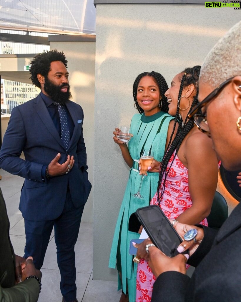 Naomie Harris Instagram - Such a fun evening at the opening of London’s newest, coolest Rooftop bar & restaurant @wagtailldn with the incredible @afuahirsch interviewing me, @nicholasgrimshaw dj’ing; food by head chef #philipKearsey; drinks by mixologist #angelosbafas; and 360 degree views of the city! (Video credit: @yasontheinternet ) wearing @edelinelee & @jimmychoo styled by @_celine_sheridan_ makeup by the one and only, truly amazing @kennethsohmakeup