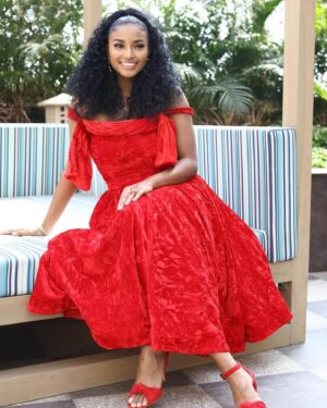 Nashaira Belisa Instagram - I hope you find time to be happy, not just strong ❤️❤️ 
( in this picture I’m both)

Dress: @ladybeellionaire_luxury
