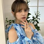Nashiko Momotsuki Instagram - やっぱり青色が好き〜 #桃月なしこ #なしこたそ #ゼロイチ褒め