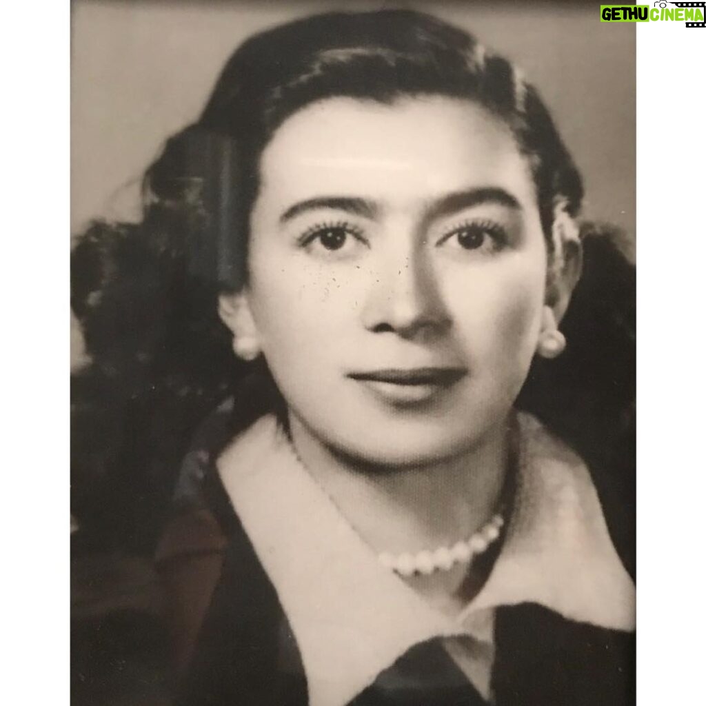Nasim Pedrad Instagram - Missing my grandma today. She was our matriarch, a Sufi who loved Rumi and always wore a red lip. She was so kind and welcoming to my loud American boyfriends. When I’d tell her I was full from one of her delicious Persian dinners, she would smile and prepare an entirely second one. When I’d finish that, she’d start making french fries. I hope I can be half the wife, mother, feminist, and human she was. ❤️Maman Heshy (1921-2018)❤️
