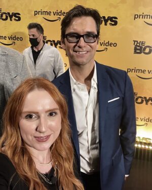 Natalia Kreuser Instagram - Ontem rolou tapete vermelho com o elenco de #TheBoys e assistimos ao último episodio. Que oportunidade incrível, grata demais por tudo!