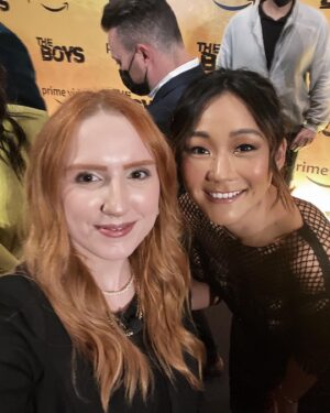 Natalia Kreuser Instagram - Ontem rolou tapete vermelho com o elenco de #TheBoys e assistimos ao último episodio. Que oportunidade incrível, grata demais por tudo!