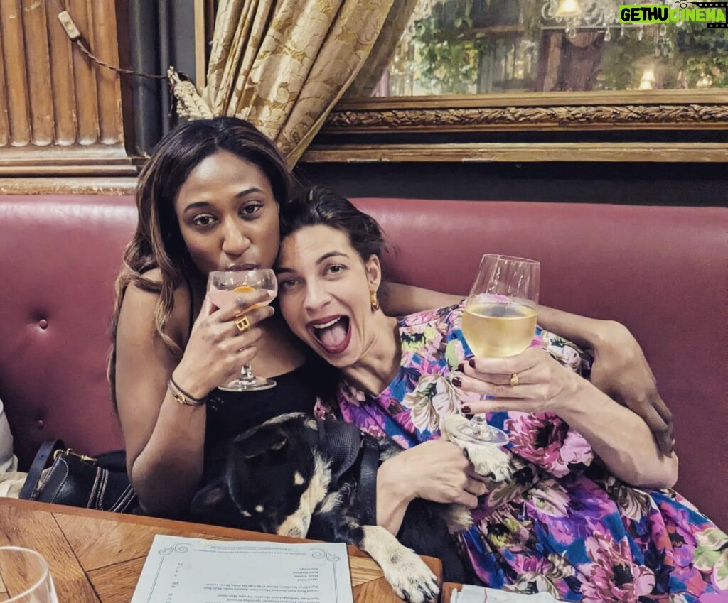 Natalia Tena Instagram - HAPPY BIRTHDAY BB, you wonderful collection of human. So glad you are alive, listen to my stupid blah blah and drink too many high end cocktails with me @lasscobrunswickhouse (no dogs got drunk in this production.)