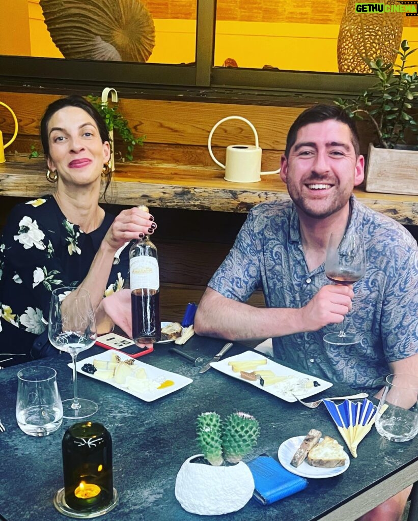 Natalia Tena Instagram - Like my tiny auntie @ramonatenanogales always says ‘LIFE IS BEAUTIFUL, SOMETIMES.’ Last night was one of those times @lalternative_restaurant @gilles_goujon. They did things to an egg that didn’t taste legal, the seafood made me want to be inappropriate in public and the wine list made me feel happy to do so. We @lwreford were also nearly beaten by the mobile cheese course but we pushed on through to our personal Moscow, which in this case was a piece of art using the medium of strawberry. Merci Beaucoup to everyone working there for all the ways you made my mouth feel happy. If anyone reading this is ever in Beziers, this is a exactly where you need to eat.