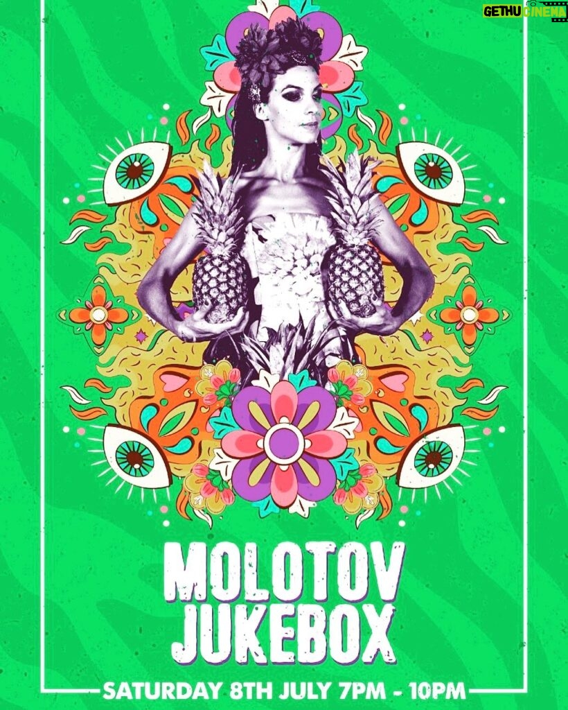 Natalia Tena Instagram - 8TH OF JULY LONDON! We @molotovjukeboxofficial are back for 1 night only and we’ll make you dance till you need an adult. Get your tickets while they are tropical hot. Link in bio 🍍❤️